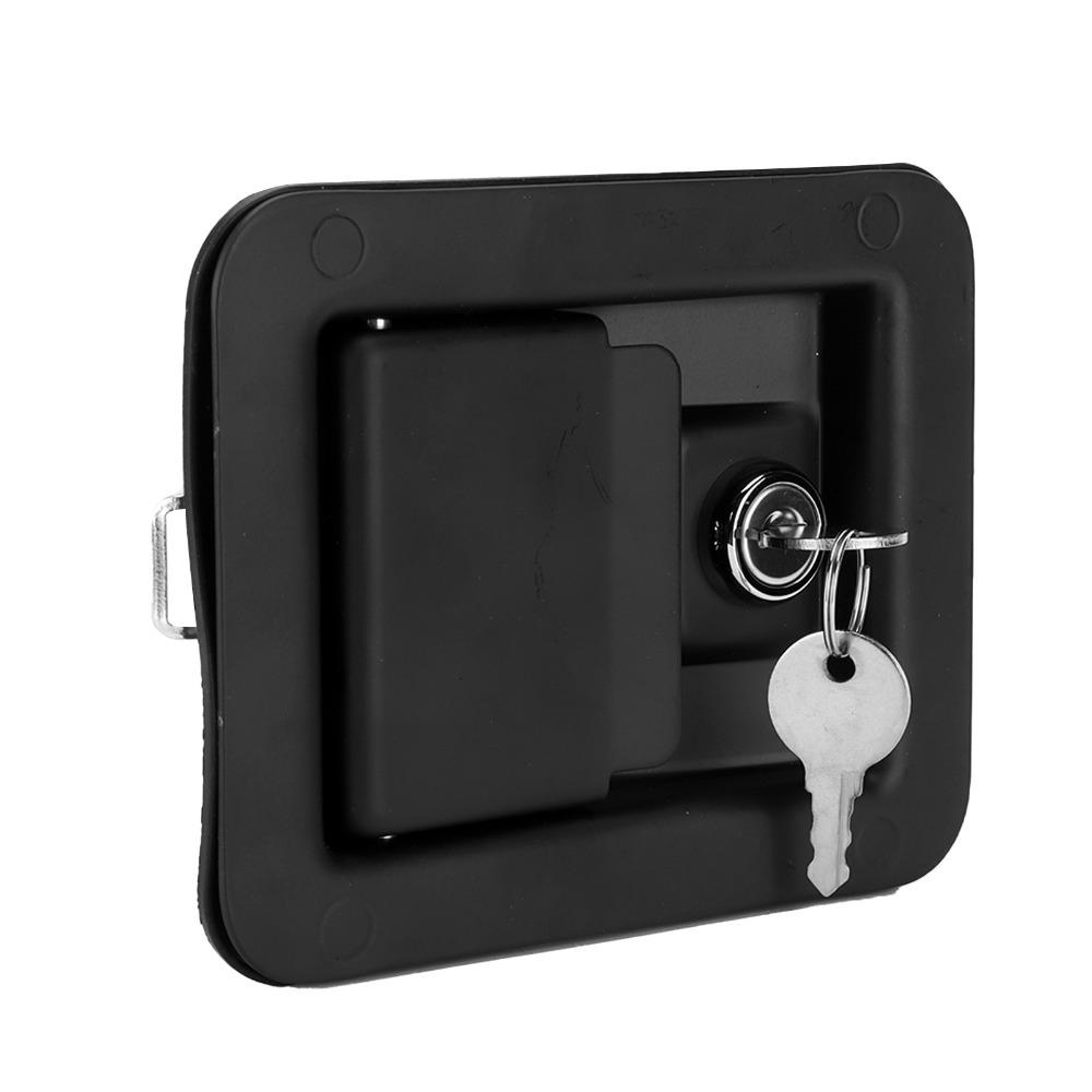 With 2 Keys Panel Lock Black Square Lock Wide Match Equipment Lock Equipment Cabinet Swap