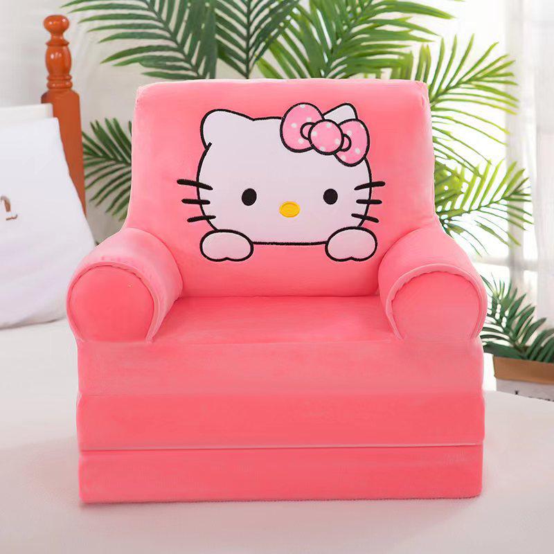 Foldable Cartoon Animal Plush Sofa Chair for Kids