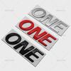 3D Metal Car Sticker Class ONE Letter Emblem Badge Side Fender Rear Trunk Head Window Decal Motorcycle Accessories Decoration