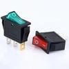 5/20Pcs KCD3 Rocker Switch 3 Pin 2 Position ON OFF 16A 250V 220V 20A  Boat-shape Electric Toggle Switch with LED Light