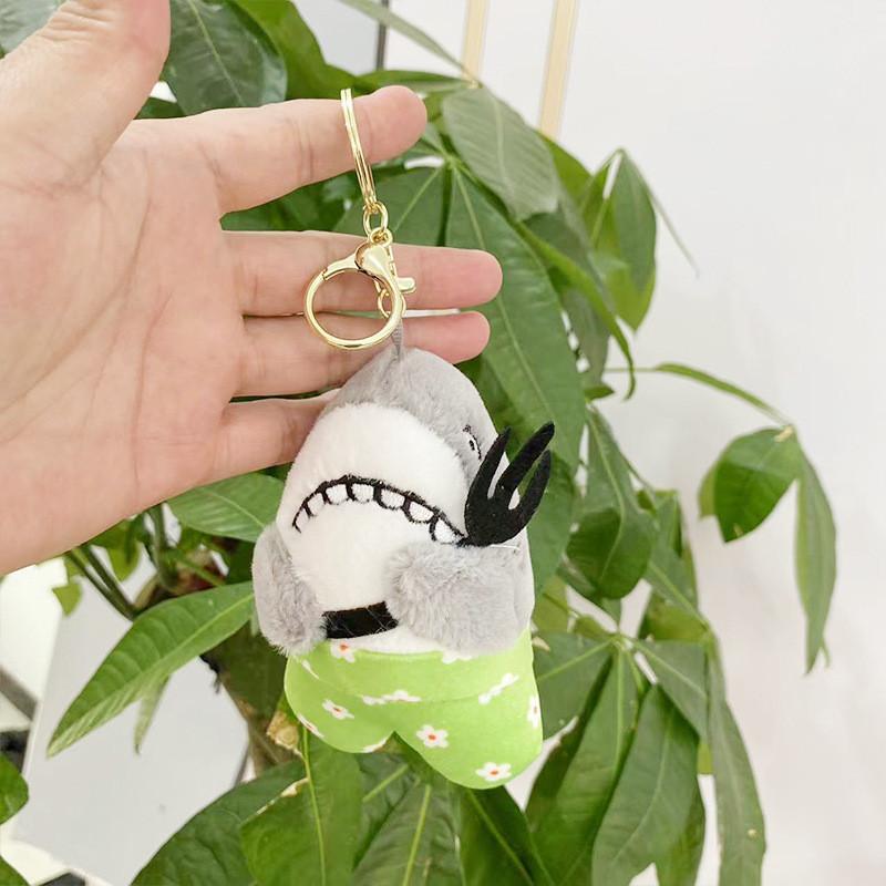 Plush Delightful Shark Keychain Doll Soft Mini Cuddly Toy Perfect For Girls Gifts At Weddings