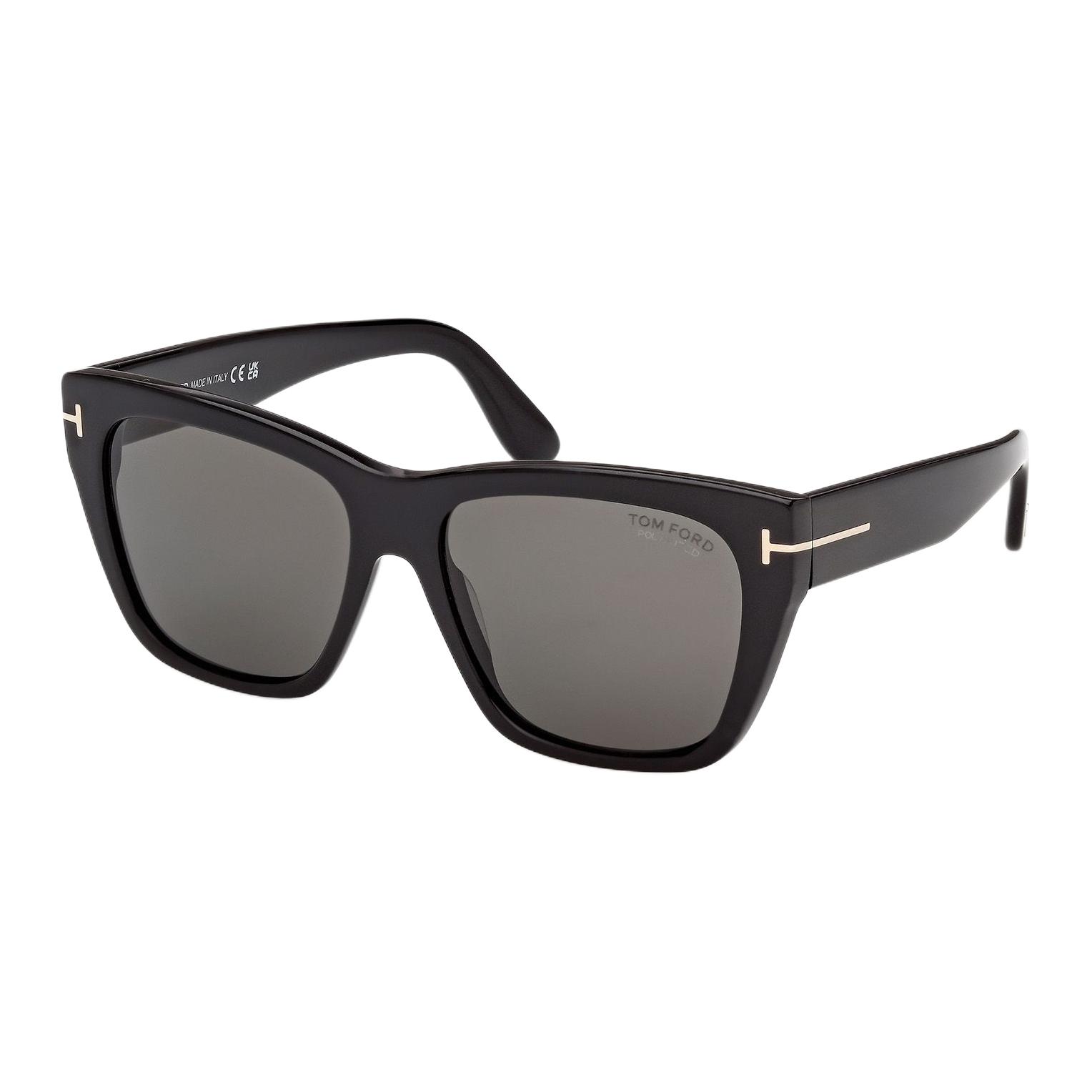 

TF T-Series Square Sunglasses Unisex sunglasses Black FT1343-01D 55,Black