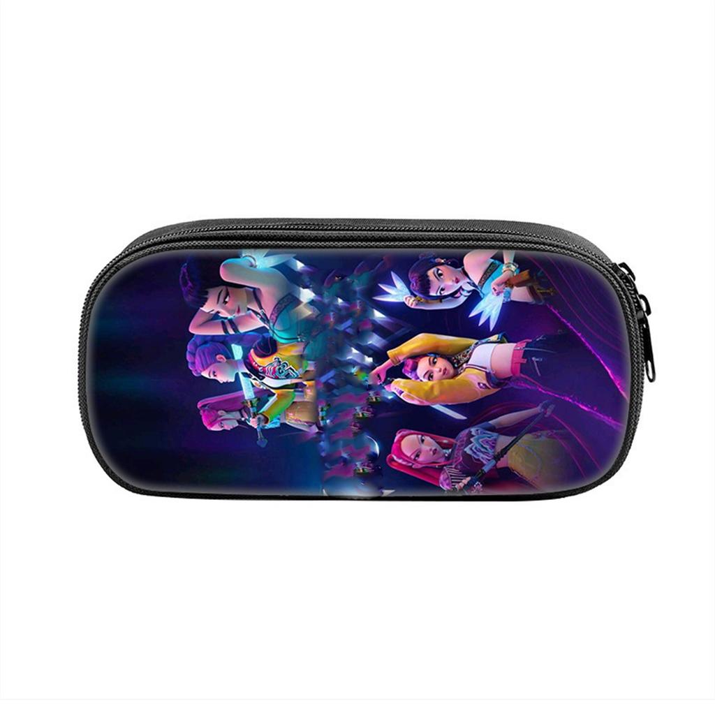 Printed Pencil Case for Students - Large Capacity Pen Bag for School Supplies with Cute Pattern