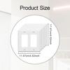 5 Count Duplex Outlet Plates, Modern Switch Covers for Household And Hotel Use