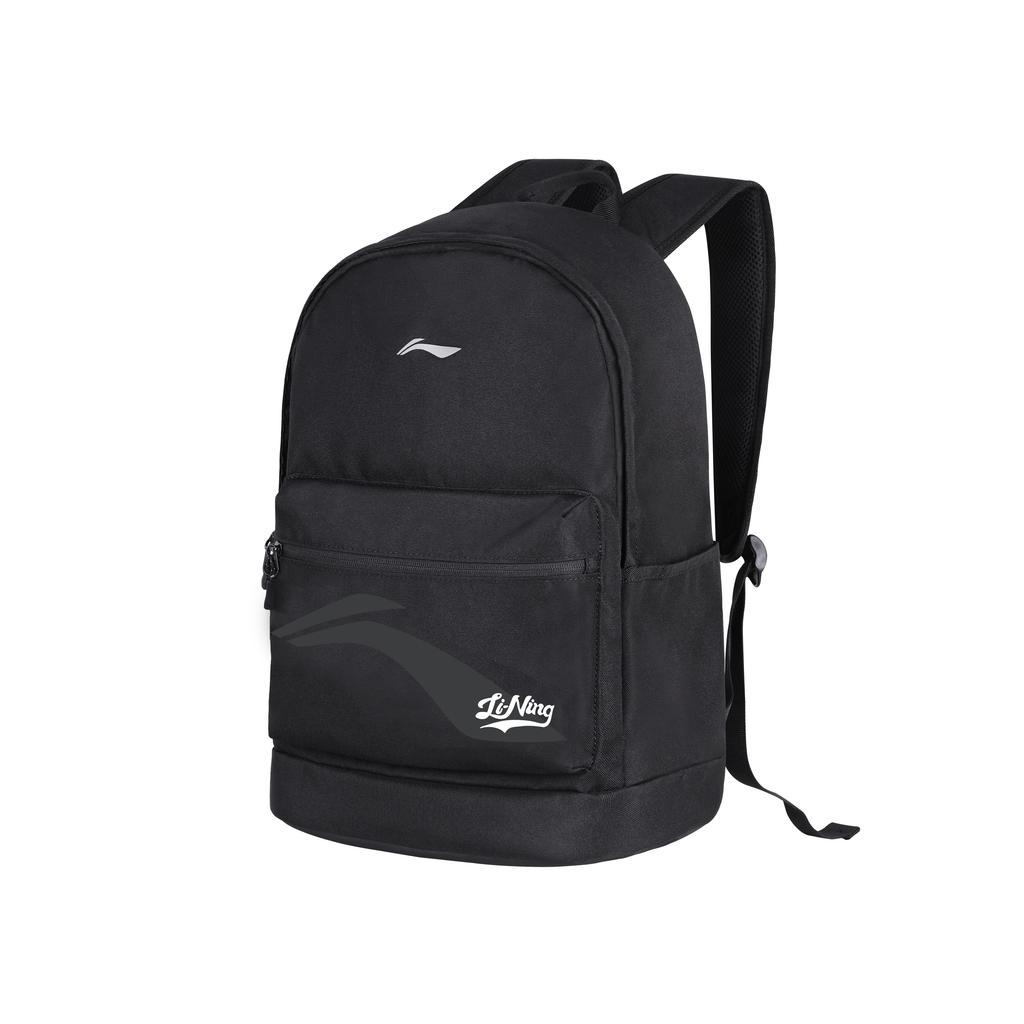 Li Ning Polyester Backpack Unisex Black ABSV485-1A33