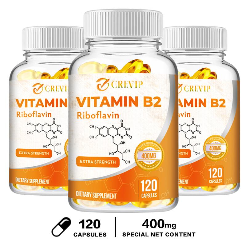 Vitamin B2 Capsules, 400mg High-Dose, Immune Support, Suitable for Men and Women