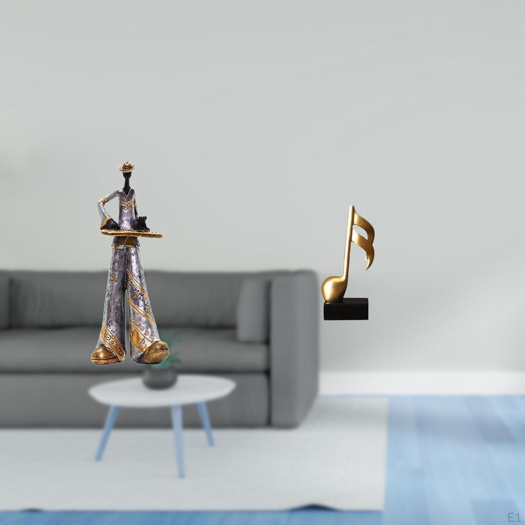 Resin Musician Sculpture Figurine Bedroom Home Decor Table Centerpiece Desk Figure Art Decoration