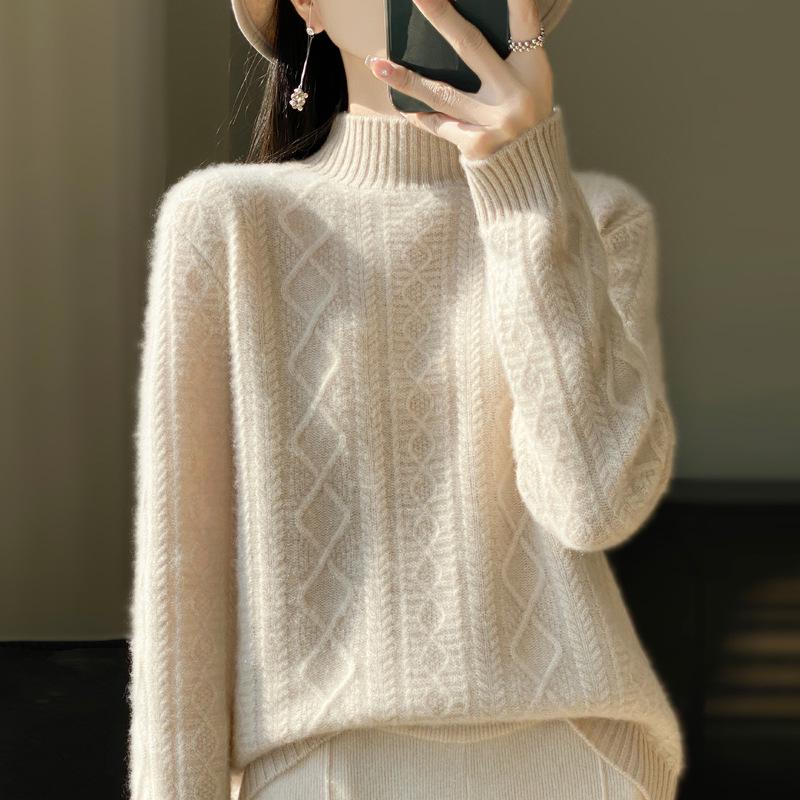 2005 New Wool Knit Sweater - Thickened Autumn/Winter Versatile Base Layer