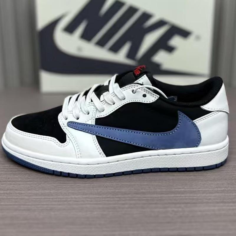 Shoes Pure Original AJ LOW Cowhide Lightning Barb Casual Sports Board Shoes Men's Shoes Women's Shoes Retro Versatile