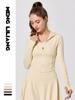 Antibacterial Bare Feel Sports Jacket - Long Sleeve, Zippered, Tight Fit for Yoga & Running, Spring/Autumn