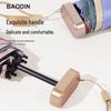 Compact Artistic Oil Painting Umbrella: Dual-Use, Portable, Black Rubber, Sun & Rain Protection for Women