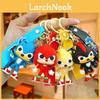  Porte-clés Vibrant Sonic The Hedgehog Dessin Animé Caoutchouc Porte-clés Accessoire Sac Voiture