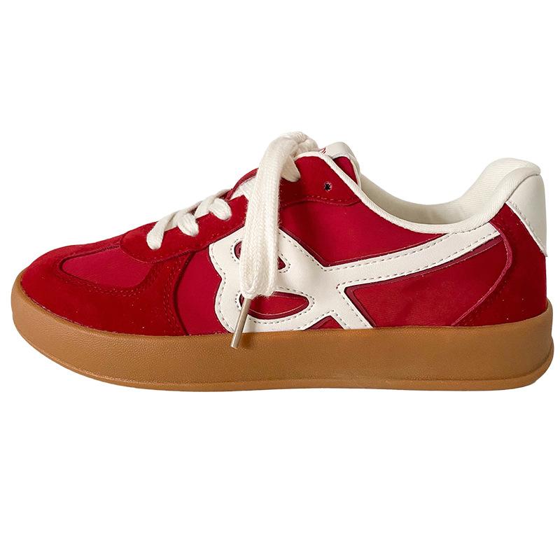 

A9883 латексная стелька/легкие взрывные немецкие тренировочные туфли женская обувь кеды весна новая нишевая плоская повседневная 40