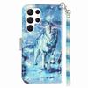 Snowy Wolf 3D Pattern Shockproof Card Slots PU Leather Wallet Case for iPhone,Samsung,Huawei,Xiaomi,Moto,Tecno,Google,Nokia,Oppo,ZTE,Blackview...