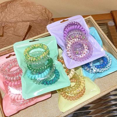 Gradient Color High-Elastic Hair Tie Scrunchie for Women