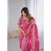 Beautiful Saree Is Elegantly Decorated Gives a Perfect Look To the Outfit.