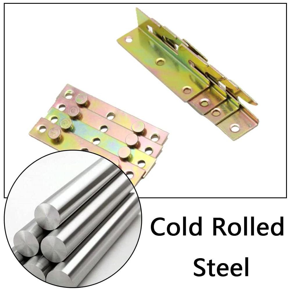 4 Sets Non-Mortise Bed Furniture Hinge Fixing Connector, Bed Rail Bracket