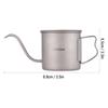 LIXADA Drip Pot Titanium Coffee Pot Titanium Coffee Pot