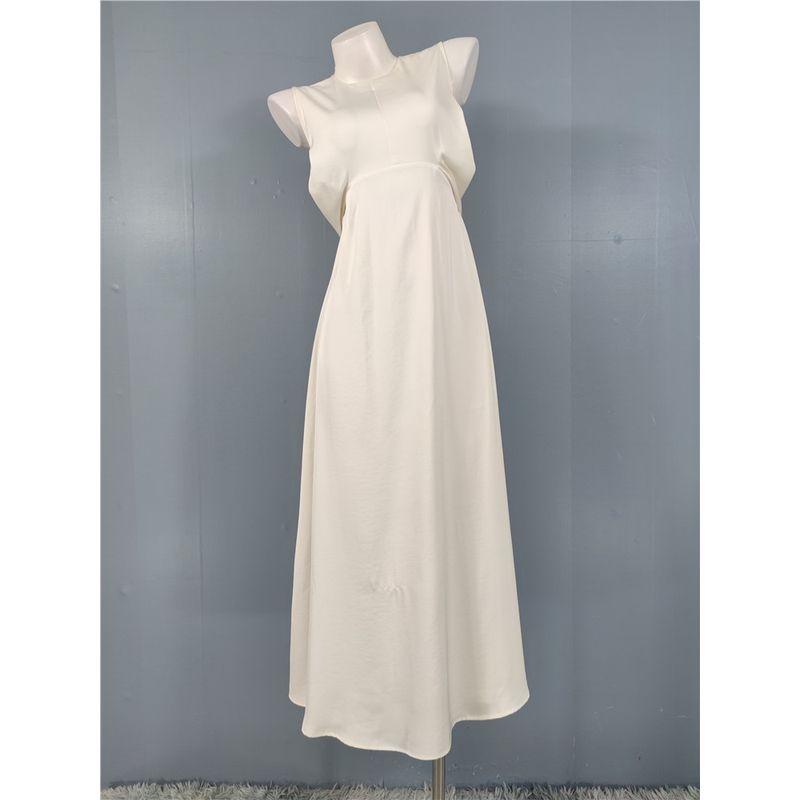 

Export H Home Sleeveless Fashion Elegance Casual Loose Cool Plaid Lace up Fancy Elegant Women s Clothing Dress Beige White XL