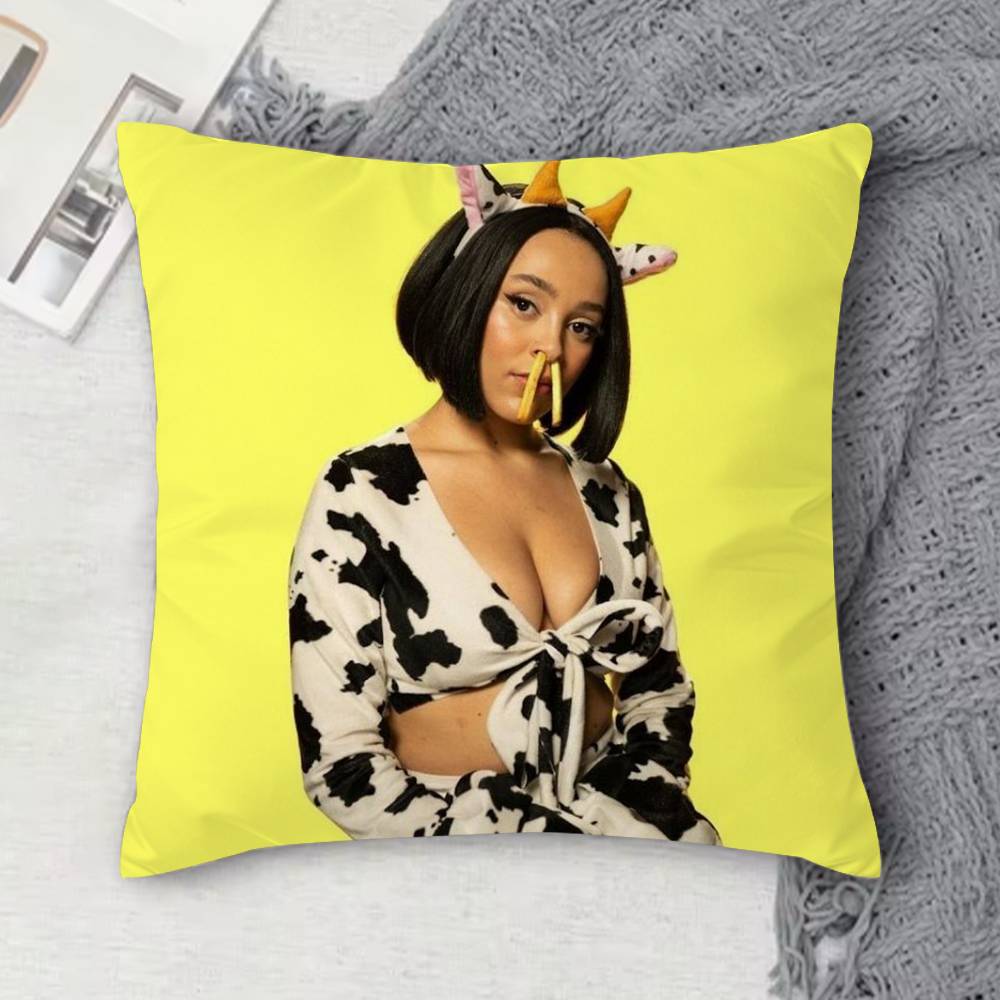 DDoja Cat Doublesided Printed Square Decorative Cushion Cover for Sofa Living Room Home Decor