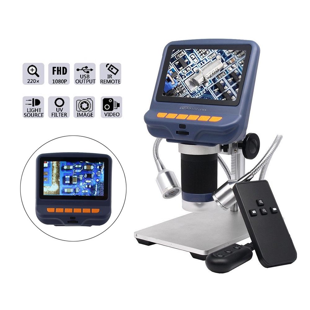 Microscope Digital Microscope for Phone Repair Soldering Tool With Remote Control