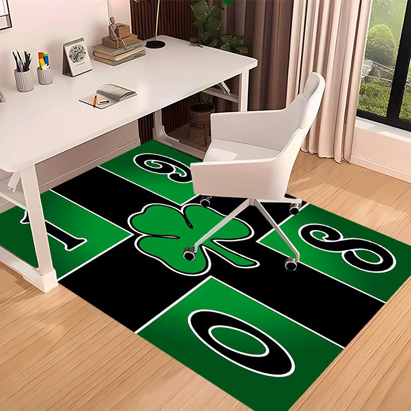Panathinaikos FC Printed Absorbent Washable Carpet, Non-Slip Bathroom Mats, Kitchen Rugs, Yoga Mat,Living Room Entrance, Camping Picnic Rugs