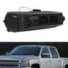 12V Truck Air Conditioning Evaporator, ABS Black Manual Control AC Evaporator, 3 Speed Air Flow Replacement for Car A/C System