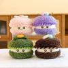 Cute Soft Chocolate Bread Doll Macaron Swiss Curly Plush Toy Doll Ornaments for Girls Birthday Gift