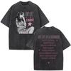 The Life of A Showgirl Album Merch Tshirts Fan Gifts Mens Women Clothing Vintage Washed Cotton Oversized Short Sleeve T Shirts