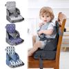 Toddler Booster Seat Breathable Kitchen Chair with Backrest Adjustable Straps And Cushion Support Portable Dining Table Heightening Seat
