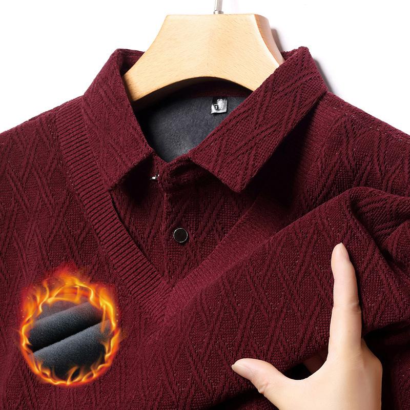 Winter Lapel Collar Long Sleeve Business Casual M