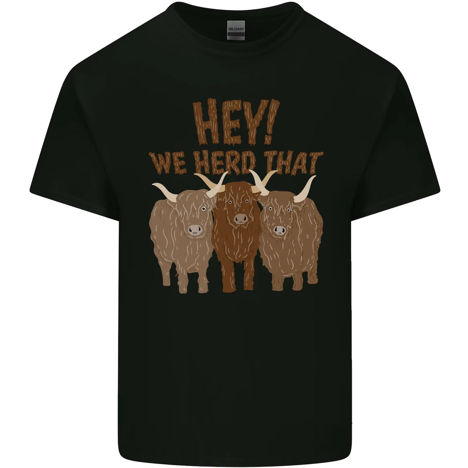 We Herd That Funny Cow Kids T-Shirt Childrens L