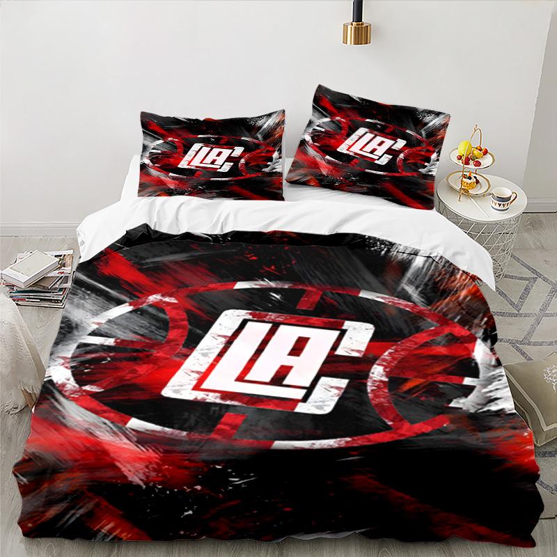 Clippers Ice Bedding Set 3pcs, High Quality Bedding Set Including 1pc Duvet Cover And 2pcs Pillowcases for Bedroom, Dormitory Gift