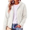 Women's Long Sleeve Hooded Pullover Sweatshirt Color Casual Outerwear