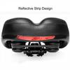 Bicycles Seat Cushion PU Mountain Bike Road Cycling Saddle Outdoor Sports Soft Reflective Strip Hollow Replacement Pad