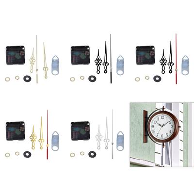 Antique Arrowed Clock Hands and Clock Motor Kits Quiet Clock Movement Mechanism Replacement Set for DIY Wall Clocks