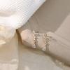 Simple French Diamond Drop Opal Temperament Earrings Earrings Women