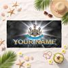 Newcastle United Fc (19) Custom Name Beach Towel Soft Towel Gift for Beach Pool Swimming Vacation