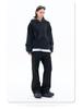 Lan Hai Men's Hooded Sweatshirt | 2025 Autumn/Winter Collection | Trendy Reverse Stitch Design | Solid Color | High Street Style