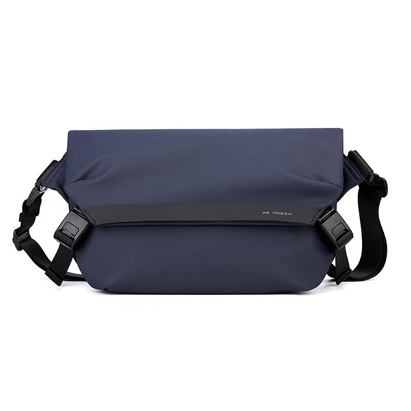 WEPOWER Versatile Men's Casual Single Shoulder Crossbody Backpack - Trendy Small Square Chest Bag