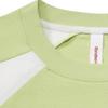 Reebok Color Block Fashion Letter Print Loose Knit Crew Neck Short Sleeve T-Shirt Unisex Tops Lime-Green 24SRM415UG01