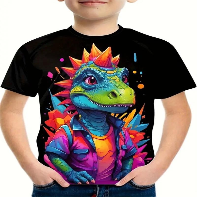 Kids Boys Clothes Summer Boys Clothes O-Neck Kids T Shirt Sporty Kids Clothes Fashion Dragon Children T-Shirts 2025 Kids Clothes