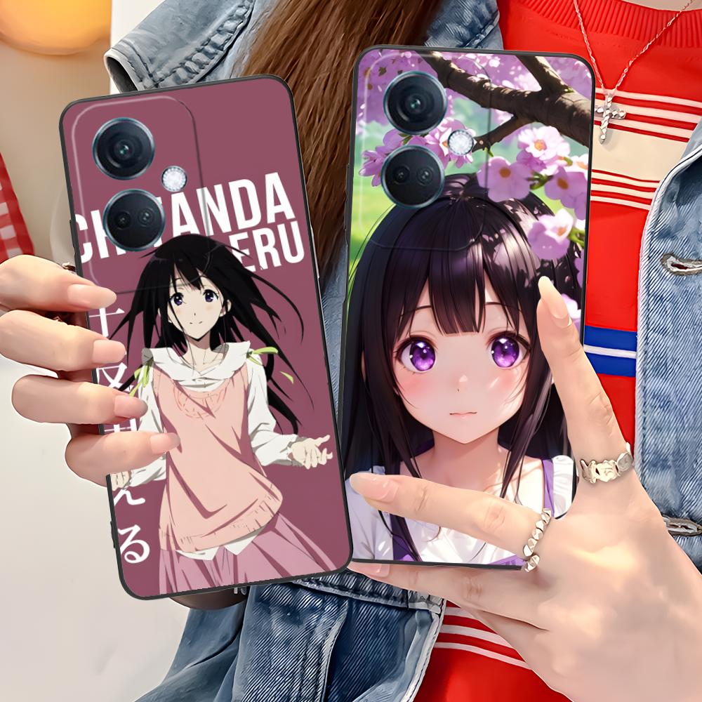 Hyouka Chitanda Matte TPU Mobile Phone Case for OPPO Reno 14 13 12 11 10 9 8 7 6 5 F T Pro 5G Colorful Printing Cover
