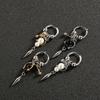 Fashion Forward Conical Pendant Earrings Ear Drop With Detailing Punk Inspired Alloy Jewelry Gift For Her