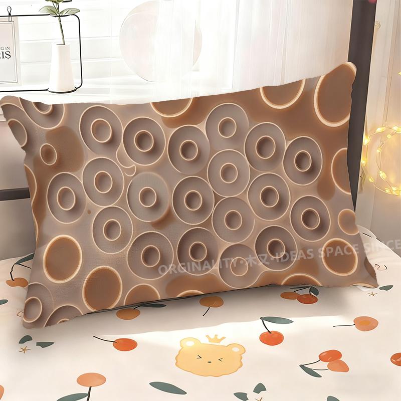 Colorful Circular Pattern Pillowcase Suitable For Sofa Bedroom Car Pillow Cover Cushion Rectangular Back Cushion