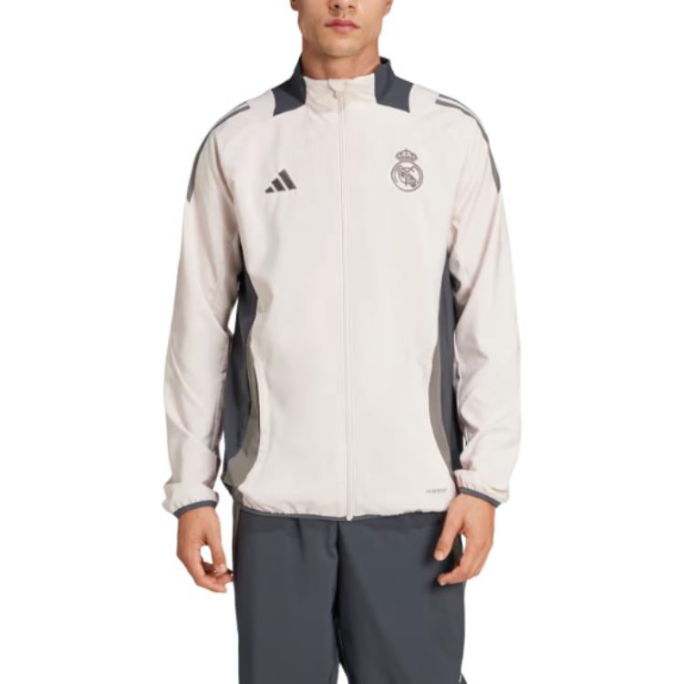 adidas Real MadridTiro 24 Competition Presentation Track Top Jackets & Coats Men's Light Purple/Gray/Charcoal Gray IT5117