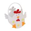 Easter Basket Empty for Kids Reusable Gift Storage with Handle Made of Felt