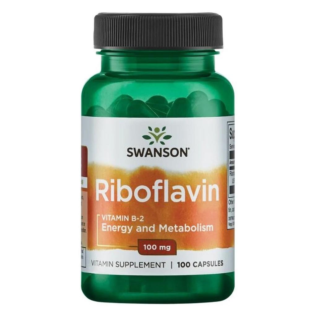 Riboflavin Vitamin B-2, 100mg - 100 caps