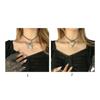 Star Pendant Choker Chain Black Rope Chain Necklace Y2K Jewelry Ornament Women