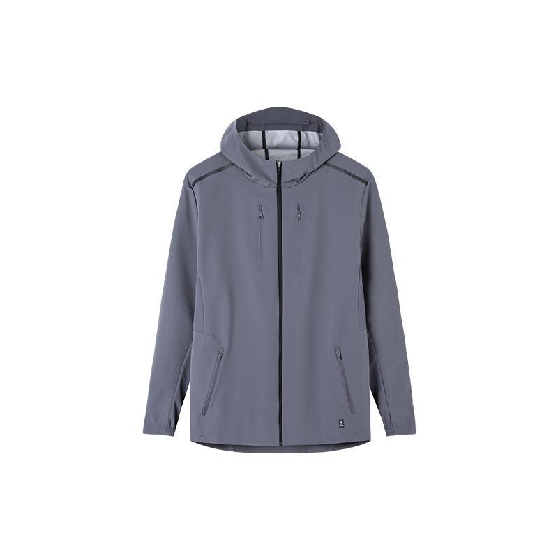 Anta Running Collection Breathable Windbreaker Jacket Men s Gray 152215602-3 M